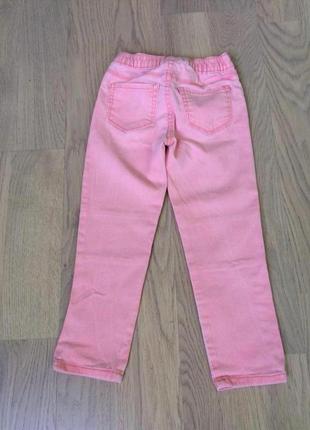 Розовые брюки джеггинсы oshkosh на 3 - 4 года4 фото