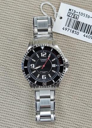 Оригинальные мужские часы casio mtd-1053d с водонепроницаемостью 200м.