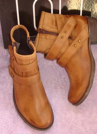 Стильные кожаные женские ботинки  loft италия5 фото