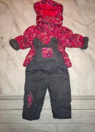 Лыжный зимний комбинезон на девочку,18-24 месяцев,86-921 фото