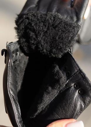 Теплые женские ботинки на зиму,берцы,берцы кожаные черные зимние (зима 2022-2023) для женщин,стильные,удобные,комфортные6 фото