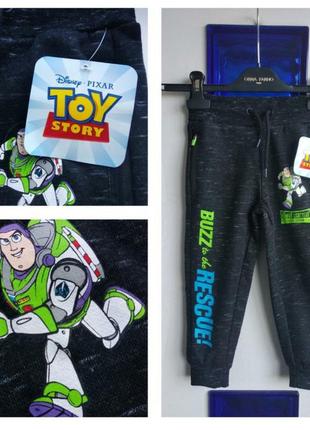 Теплі фірмові штани/джогери на флісі на 2-3 роки disney1 фото