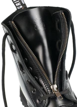 Унікальні черевики grinders жіночі чорні6 фото