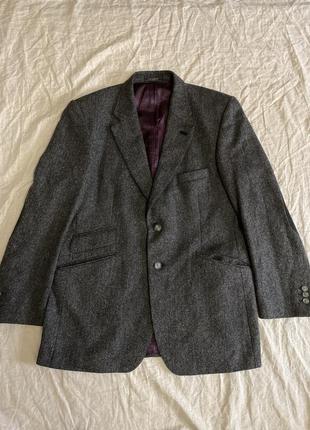 Crombie tweed пиджак шерсть м-л1 фото