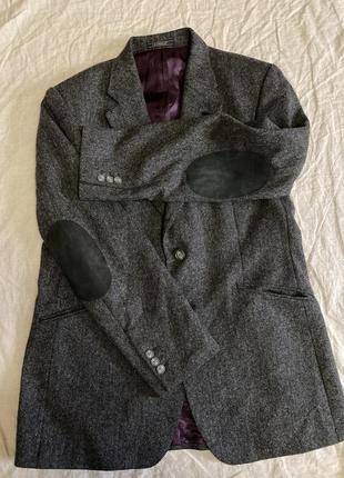 Crombie tweed пиджак шерсть м-л3 фото