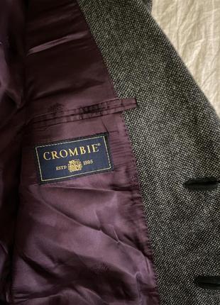 Crombie tweed пиджак шерсть м-л4 фото