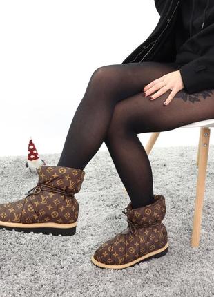 Дутики в стиле louis vuitton pillow boots (деми, зима)6 фото