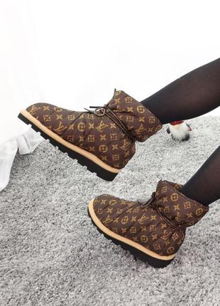 Дутики в стиле louis vuitton pillow boots (деми, зима)