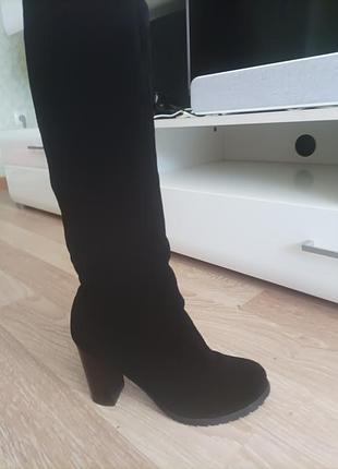 Сапоги замшевые зимние натуральные 37 размер