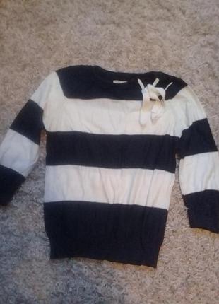 Стильная кофточка  в полоску 2