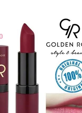 Губна помада golden rose №17 velvet matte голден роуз матова вельвет
