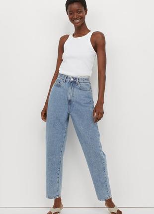 Нові джинси мом, моми, слоучи h&m з високою талією