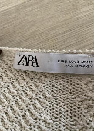 Молочний кардиган zara, в’язаний кардиган з дерев’яними ґудзиками, об’ємний кардиган, молочный кардиган зара8 фото