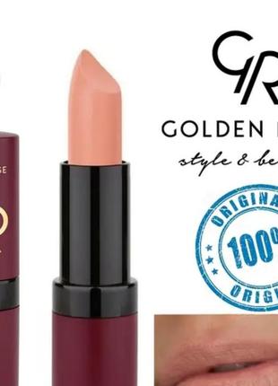 Губна помада golden rose №30 velvet matte голден роуз матова вельвет1 фото