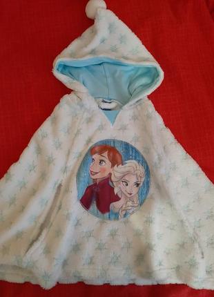 Накидка пончо полотенце холодное сердце