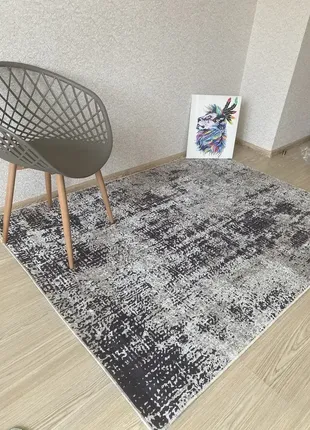 Турецький безворсовий килим "графіт" (багато варіантів)1 фото