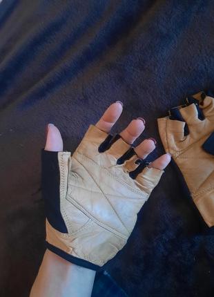 Шкаряні перчатки для спортзалу чоловічі3 фото