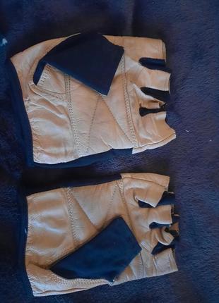 Шкаряні перчатки для спортзалу чоловічі2 фото