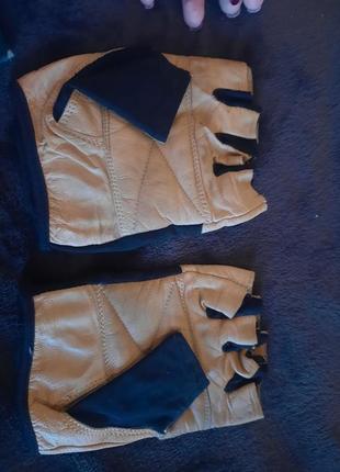 Шкаряні перчатки для спортзалу чоловічі5 фото
