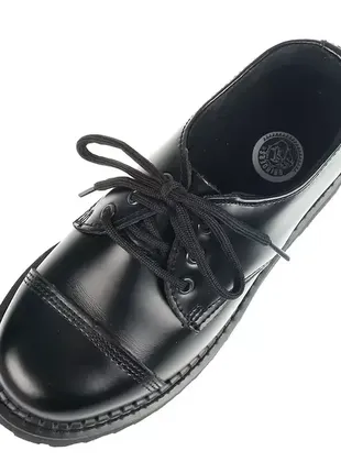 Grinders черевики туфли броги шкіра чоловічі жіночі 3 люверси