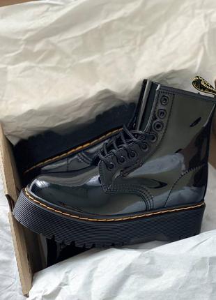 🍂 демисезонные женские ботинки dr. martens jadon black теплые ботинки мартинс