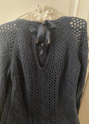 Вовняна кофта/светер/джемпер синього кольору olko9 фото