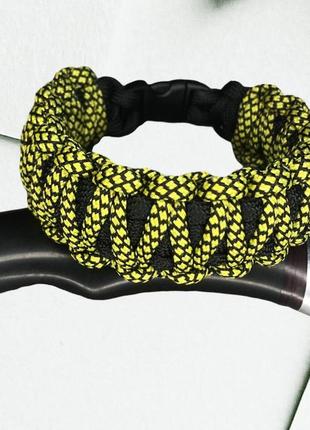 Тактичний браслет для виживання 3 в 1 плетіння кобра з паракорду, міцність 269 кг1 фото