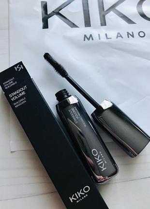 Туш для вій kiko standout volume mascara1 фото