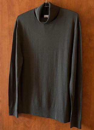 Новая шерстяная меринос водолазка гольф h&m.2 фото