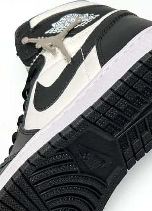 Женские кроссовки nike air jordan high black&white #найк9 фото