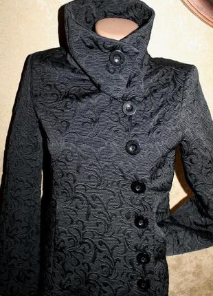 38 разм. desigual шикарное дизайнерское пальто ширина плеч - 37 см., пог - 43 см., пот - 40 см., поб6 фото