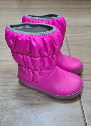 Детские сапоги crocs winter puff boot, 100% оригинал8 фото