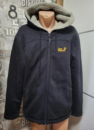 Чоловіча тепла худі куртка jack wolfskin