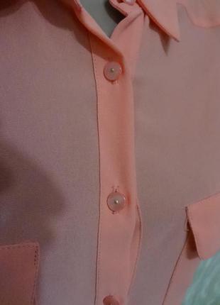 Нежная блуза персикового цвета new look, р.462 фото