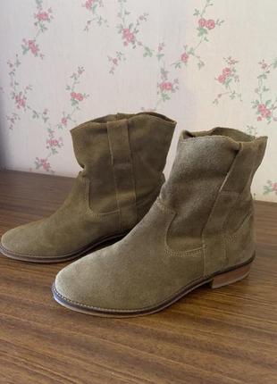 Замшеві напівсапожки zara