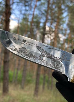 Мисливський ніж з чохлом fb1022 / ак-5 (23см)2 фото