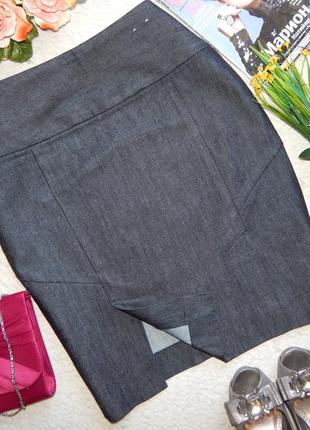 Джинсовая юбка карандаш с высокой талией gap5 фото