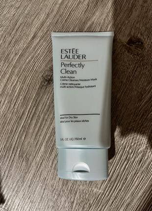 Estee lauder perfectly clean multi-action foam cleanser purifying mask пінка  для вмивання і очищуюча маска 2 в 11 фото