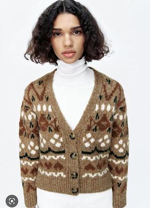 В‘язаний кардиган оверсайз кофта zara h&m asos