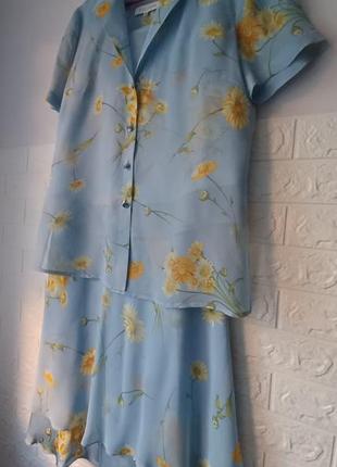 Escada костюм тройка шелк