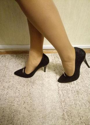Кожанные туфли на высоком каблуке blizzarini3 фото