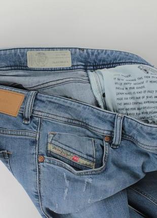 Вузькі джинси diesel sleenker 084kj slim-skinny fit stretch jeans10 фото