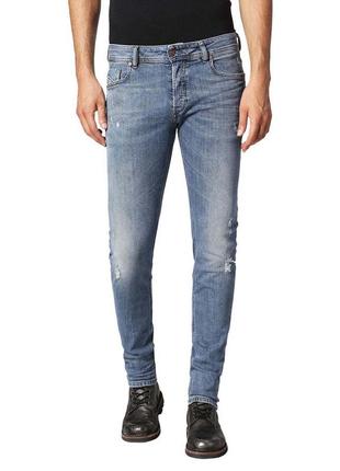 Вузькі джинси diesel sleenker 084kj slim-skinny fit stretch jeans