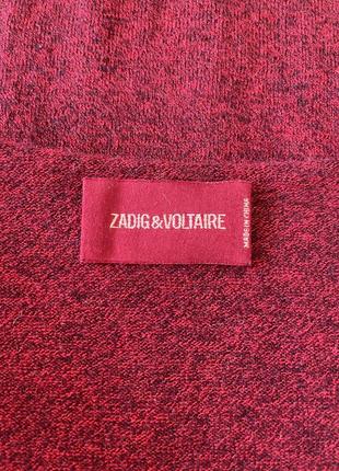 Свитер пуловер шерсть кашемир бренд zadig & voltaire4 фото