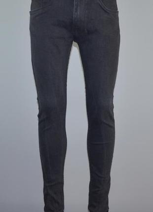 Стильные, мужские зауженные джинсы стрейч dfnd (w32|l30)