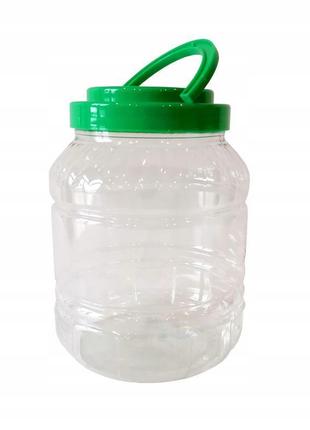 Банка пластиковая пищевая 10 л. с крышкой