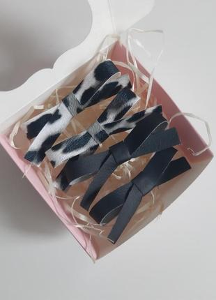 Заколки з екошкіри