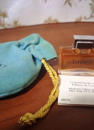 Духи от tiffany (редкая миниатюра с паспортом и бархатным мешочком)