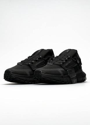 Мужские кроссовки reebok zig kinetica all black