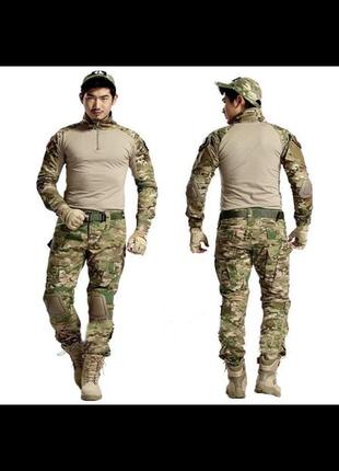 Military army тактична військова форма костюм армійський мультикам із захистом, убакс ubacs multicam.
